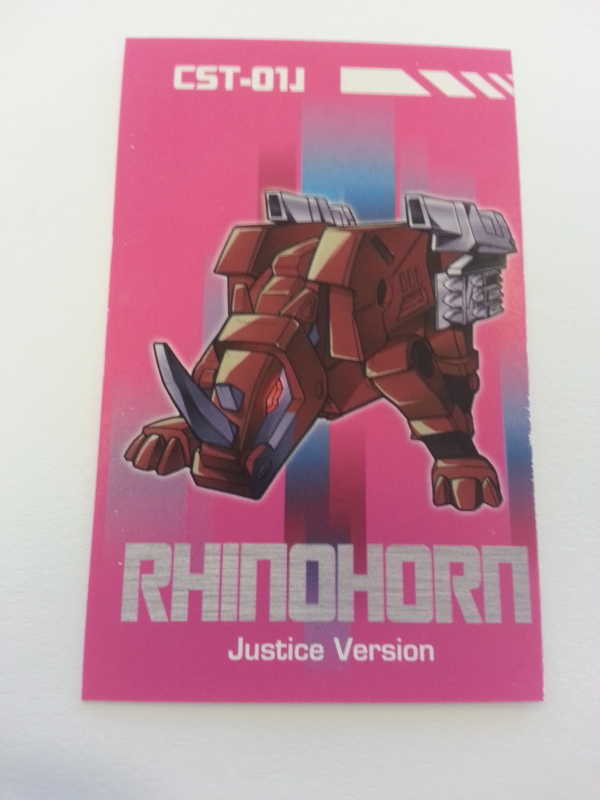 Rhinohorn Justice Version collector card