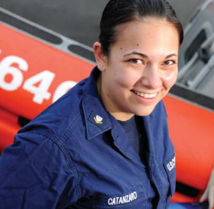 USCG Petty Officer, Brittany Catanzaro, commanded a NYC ferry that rescued passengers from US Airways flight 1549