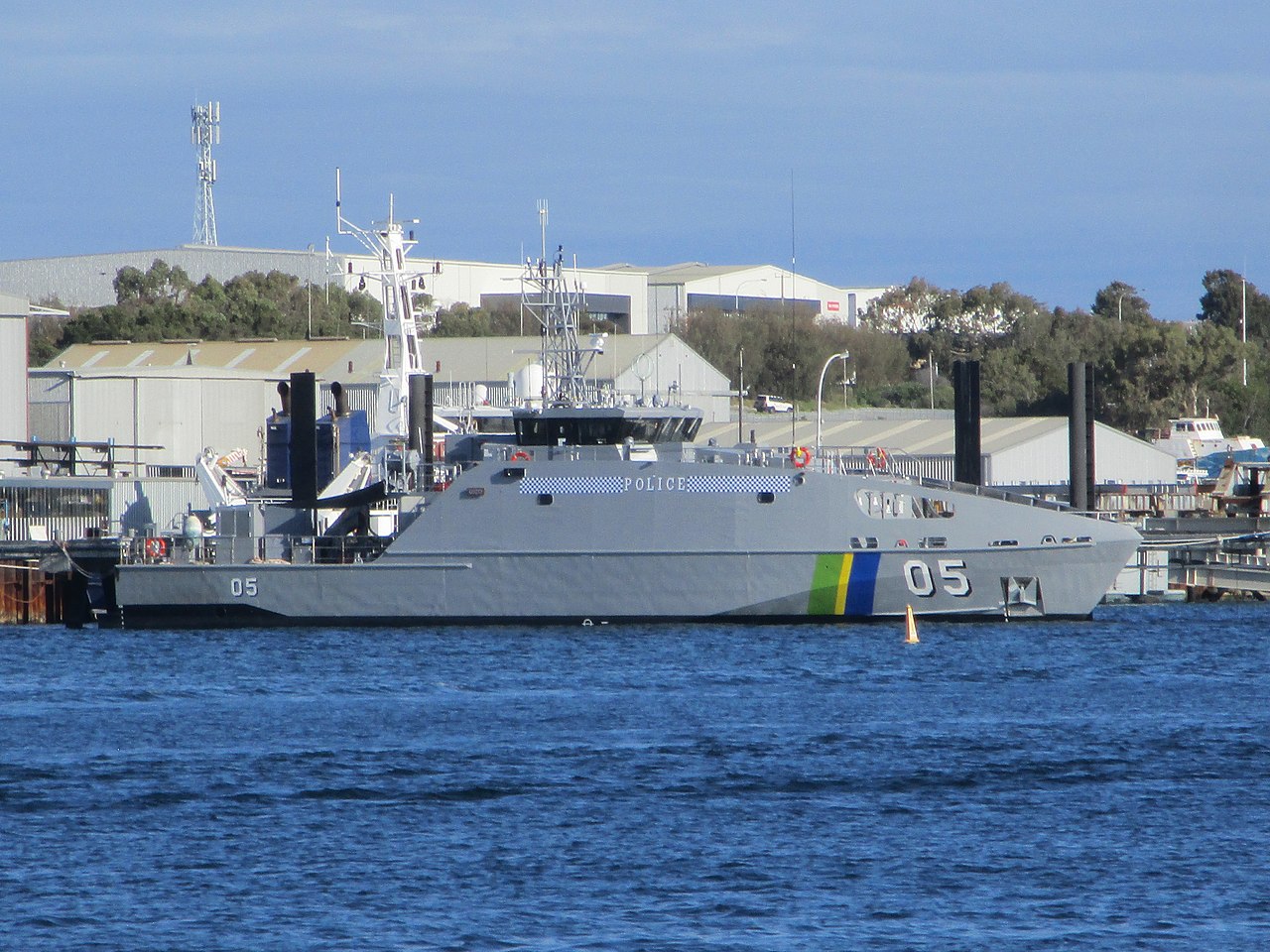 RSIPV Gizo at Austal shipyards in Henderson, Western Australia, September 2019 01.jpg