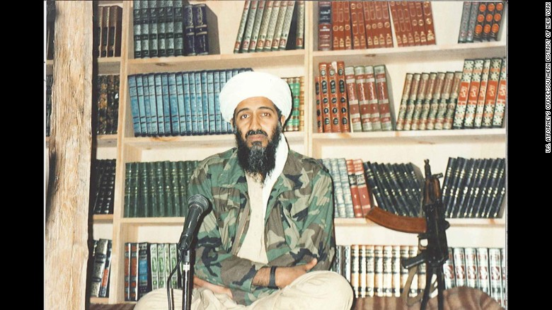 Bin Laden is seen inside his Tora Bora hideout, about to record an address.jpg