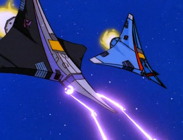 Thundercracker and Skywarp in "More Than Meets The Eye Part 1"