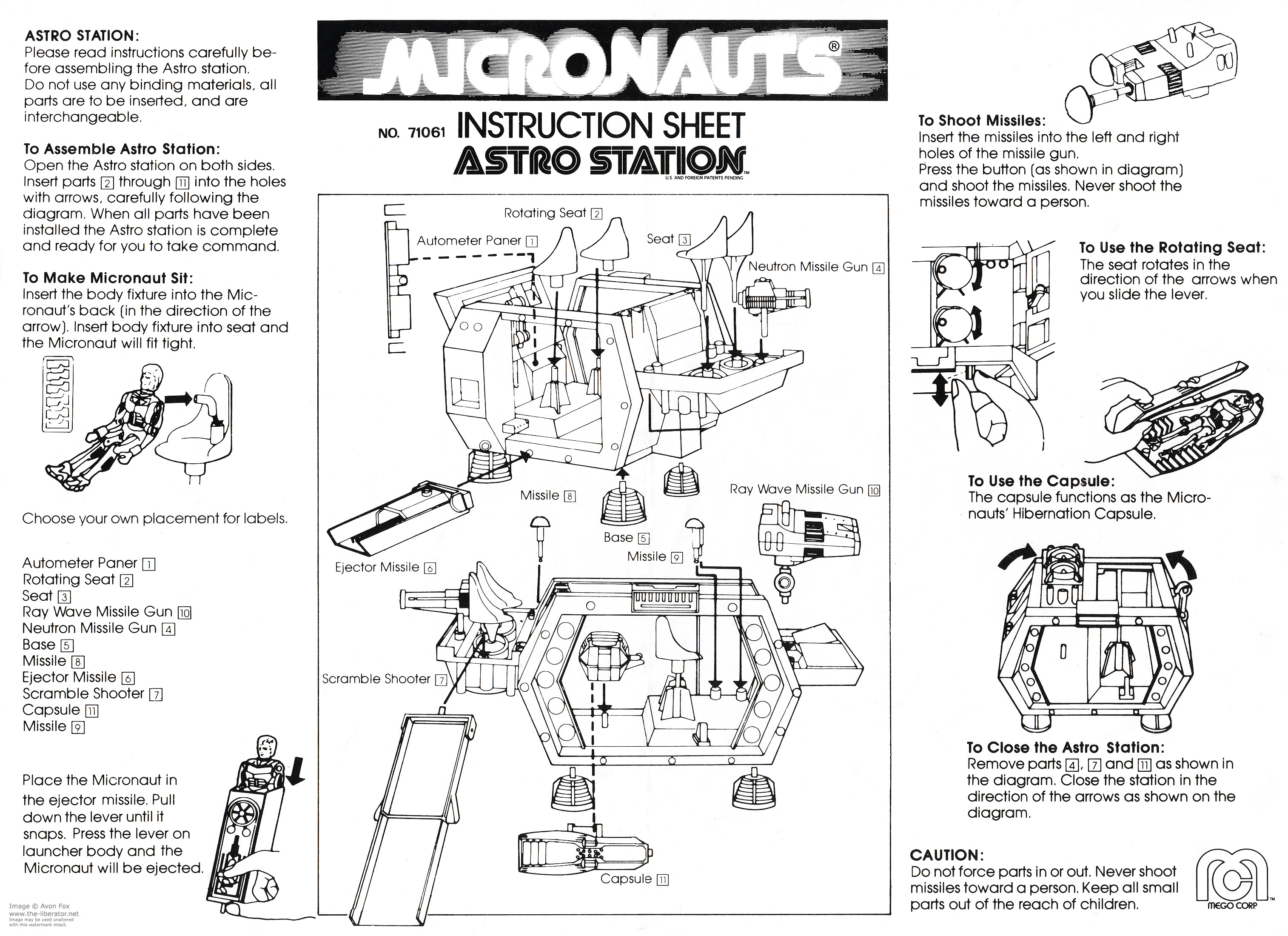 Astro Station instructions